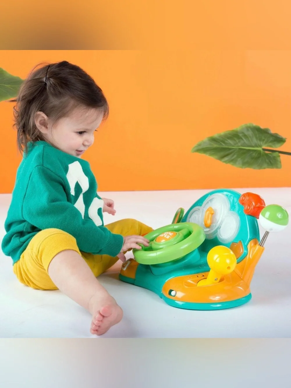 Bright Starts Lights & Colors Driver Steering Wheel Baby Toy: Educational Focus.